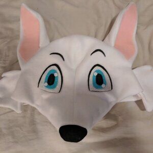 Furry Fursona OC Custom Arctic Fox Wolf Dog Canine Hat